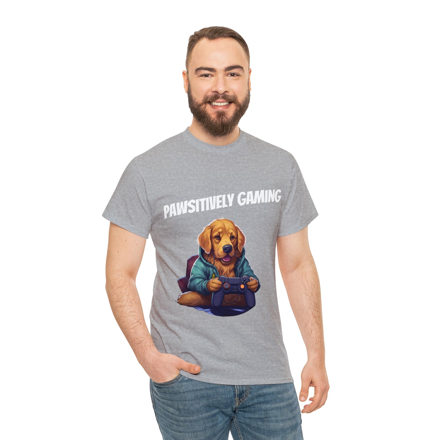 Pawsitively Gaming - T-Shirt Golden Retriver - Laser League Crafts