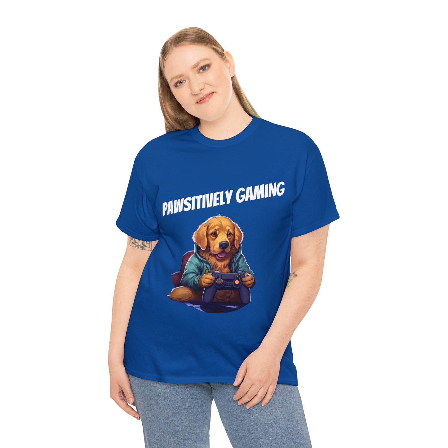 Pawsitively Gaming - T-Shirt Golden Retriver - Laser League Crafts