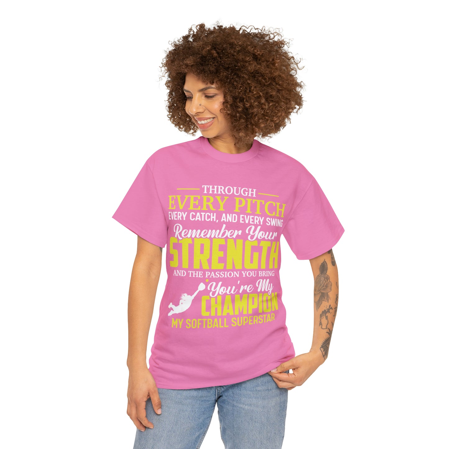 You're My Champion Softball T-Shirt - Laser League Crafts