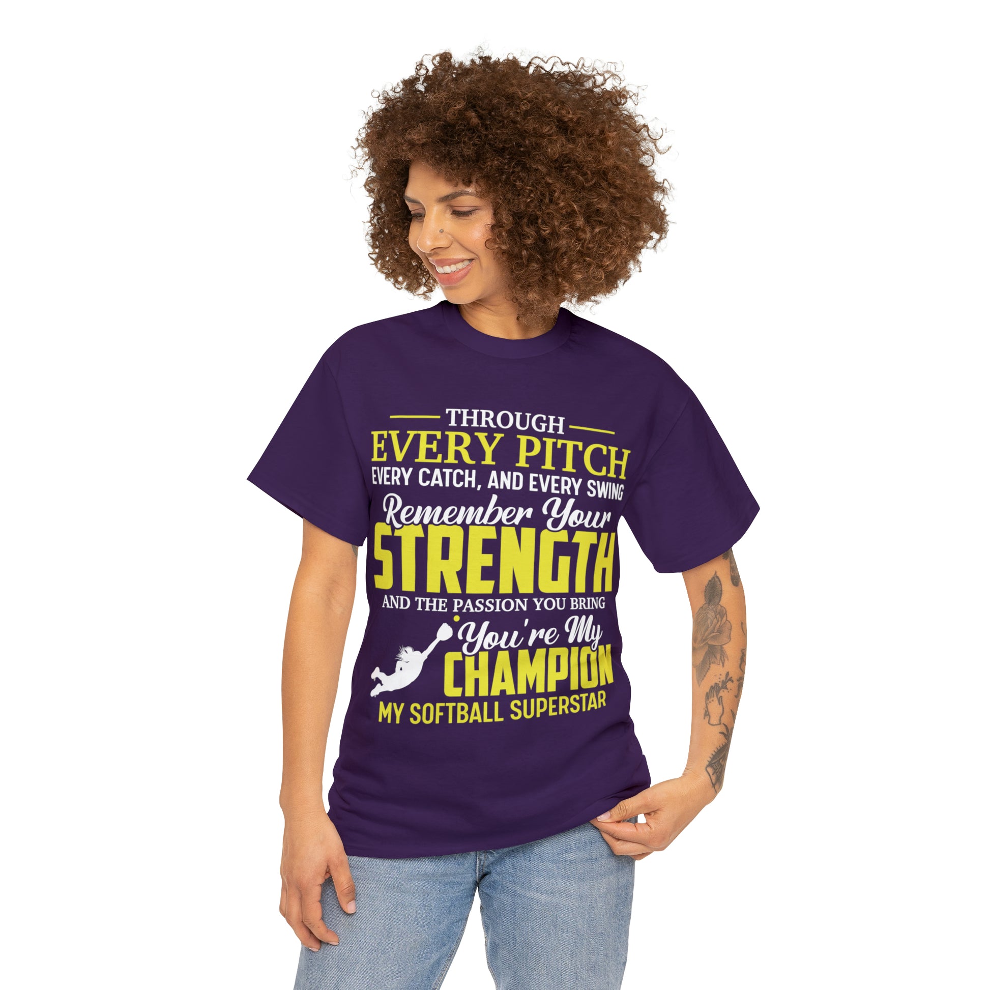 You're My Champion Softball T-Shirt - Laser League Crafts