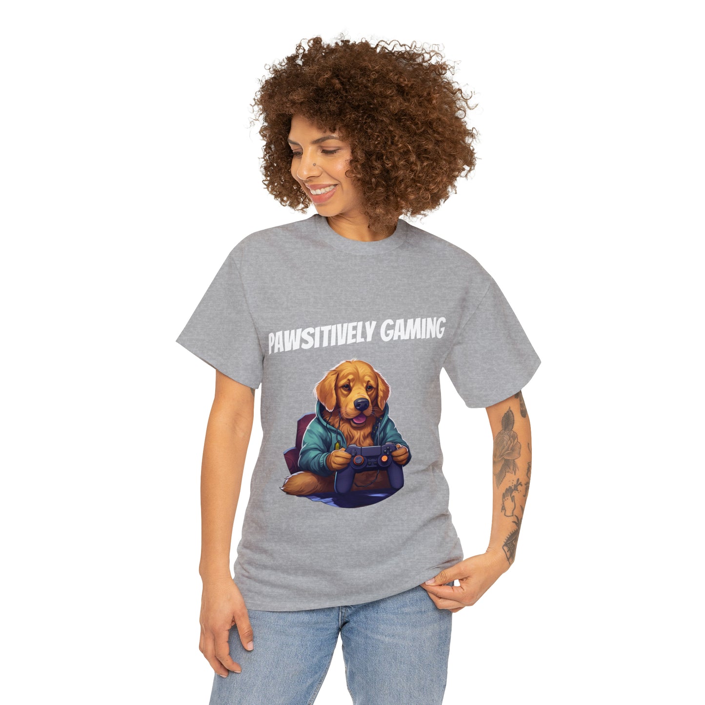 Pawsitively Gaming - T-Shirt Golden Retriver - Laser League Crafts