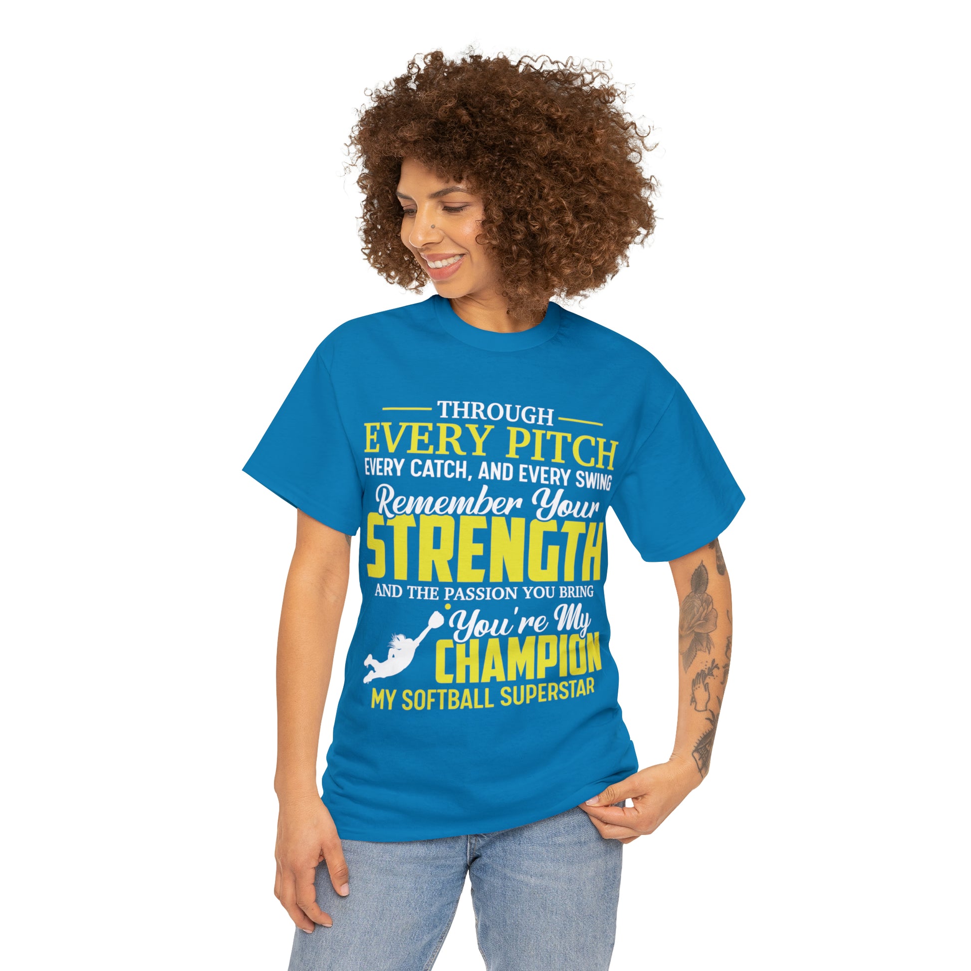 You're My Champion Softball T-Shirt - Laser League Crafts