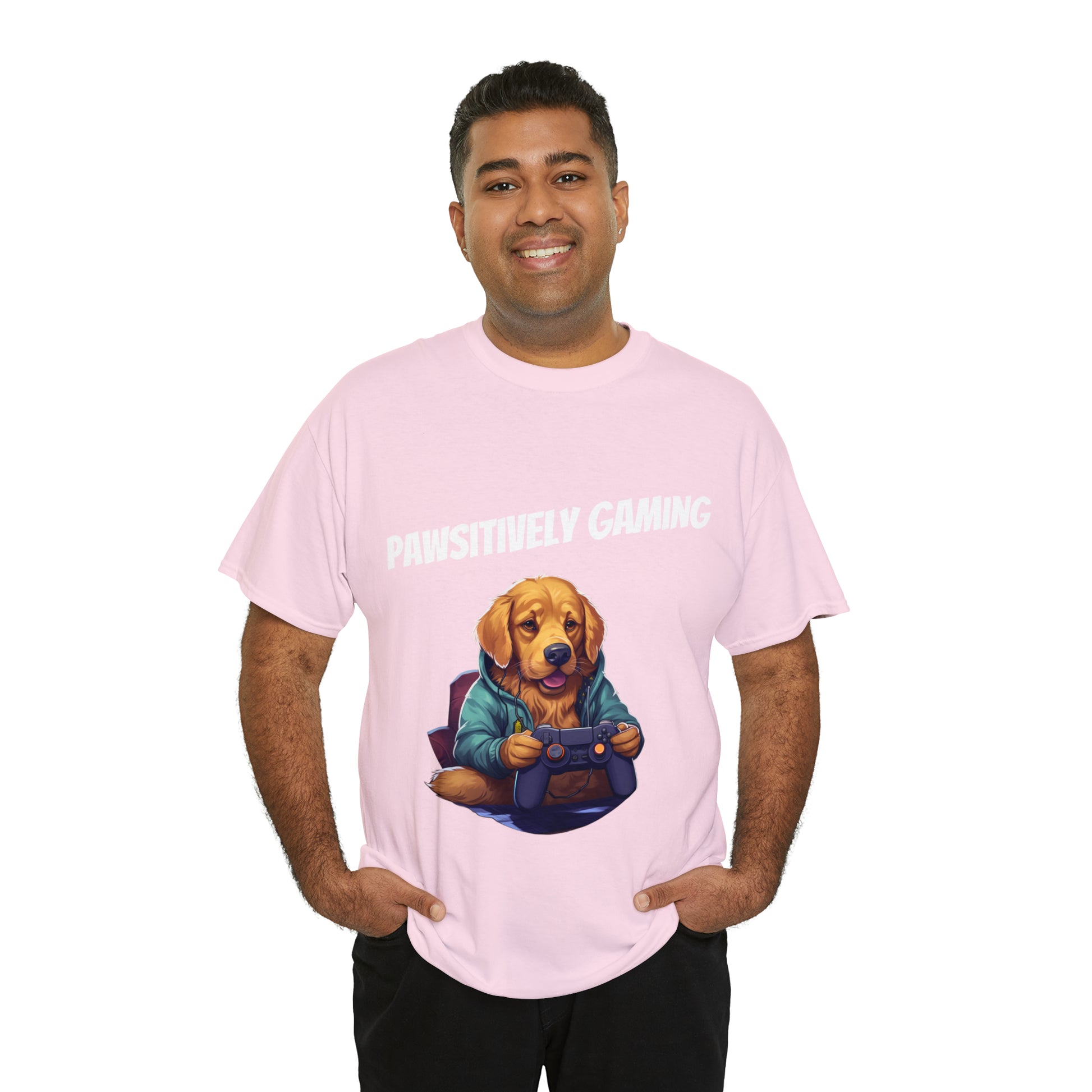 Pawsitively Gaming - T-Shirt Golden Retriver - Laser League Crafts