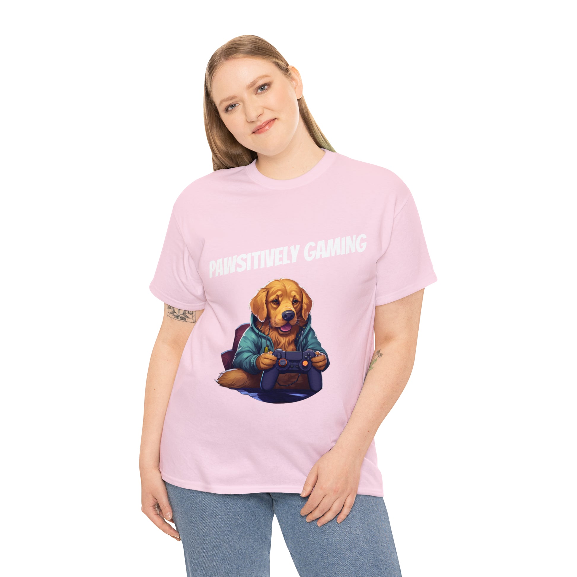 Pawsitively Gaming - T-Shirt Golden Retriver - Laser League Crafts