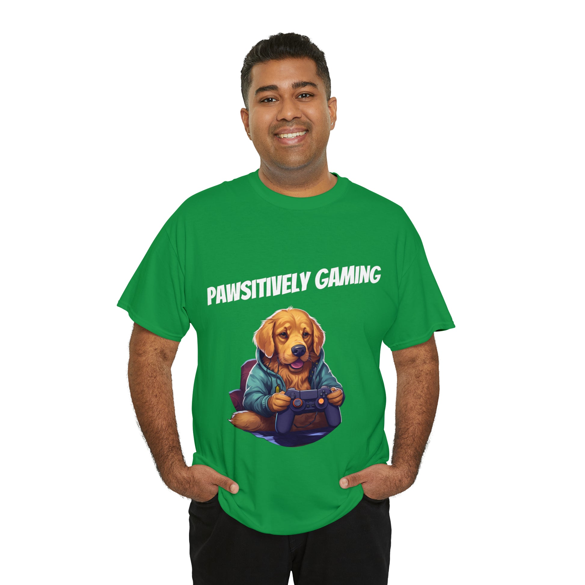 Pawsitively Gaming - T-Shirt Golden Retriver - Laser League Crafts