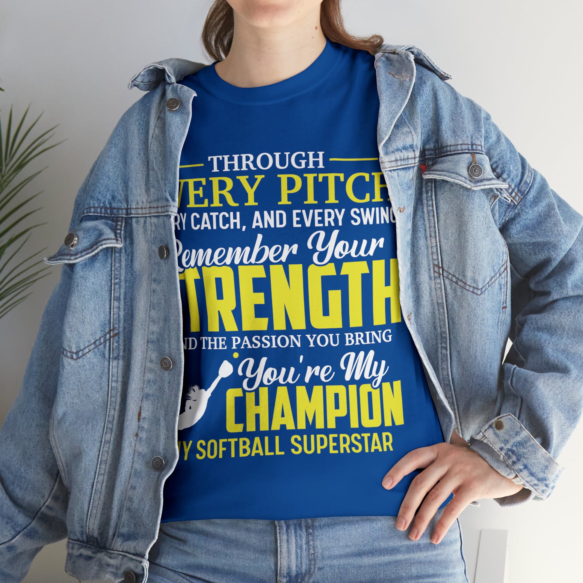 You're My Champion Softball T-Shirt - Laser League Crafts