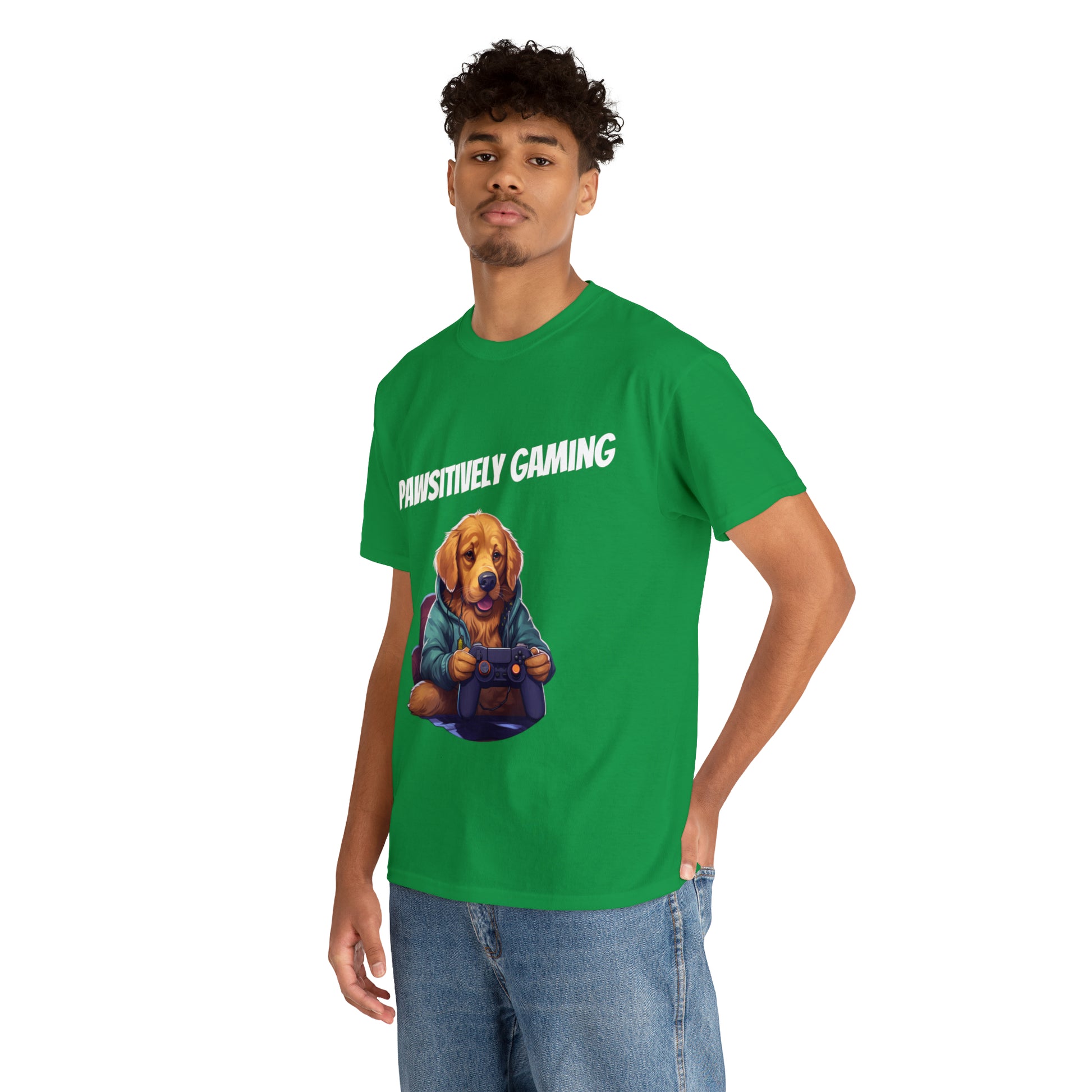 Pawsitively Gaming - T-Shirt Golden Retriver - Laser League Crafts