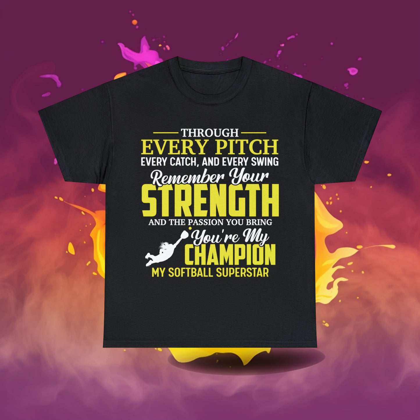 You're My Champion Softball T-Shirt - Laser League Crafts