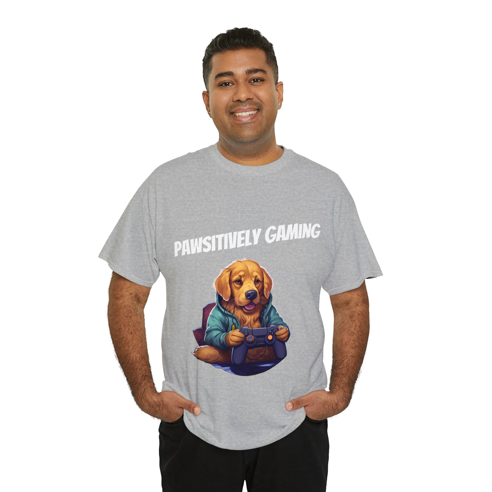 Pawsitively Gaming - T-Shirt Golden Retriver - Laser League Crafts