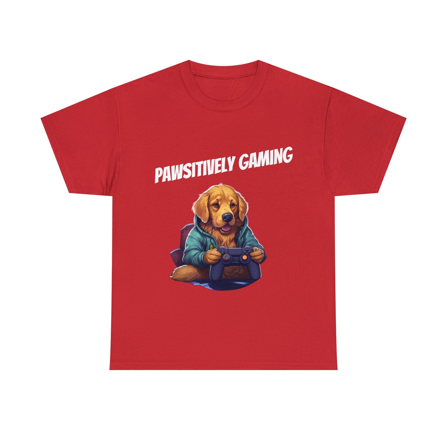 Pawsitively Gaming - T-Shirt Golden Retriver - Laser League Crafts