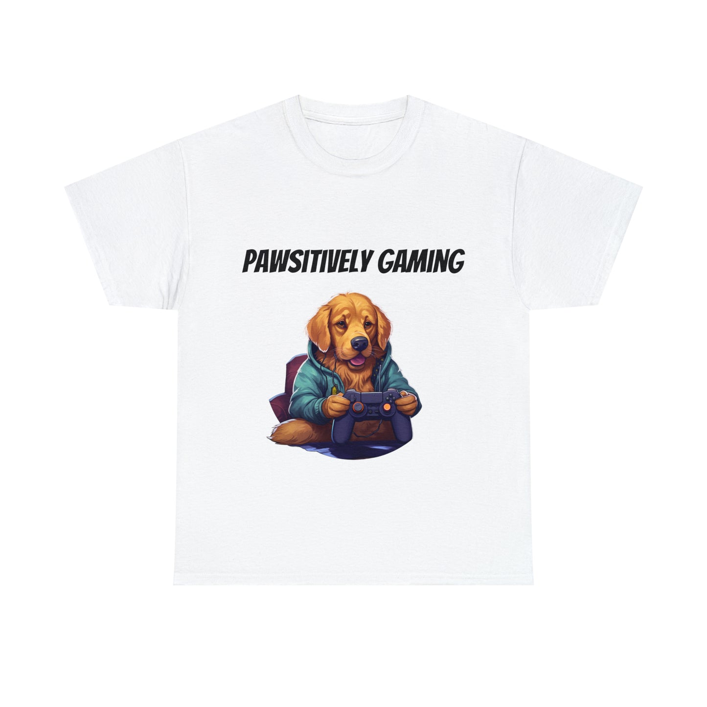 Pawsitively Gaming - T-Shirt Golden Retriver - Laser League Crafts