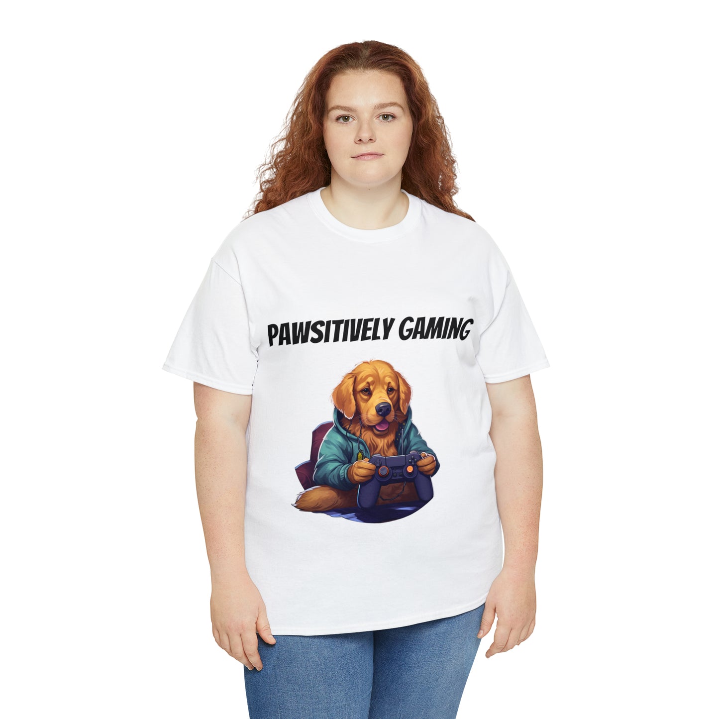 Pawsitively Gaming - T-Shirt Golden Retriver - Laser League Crafts