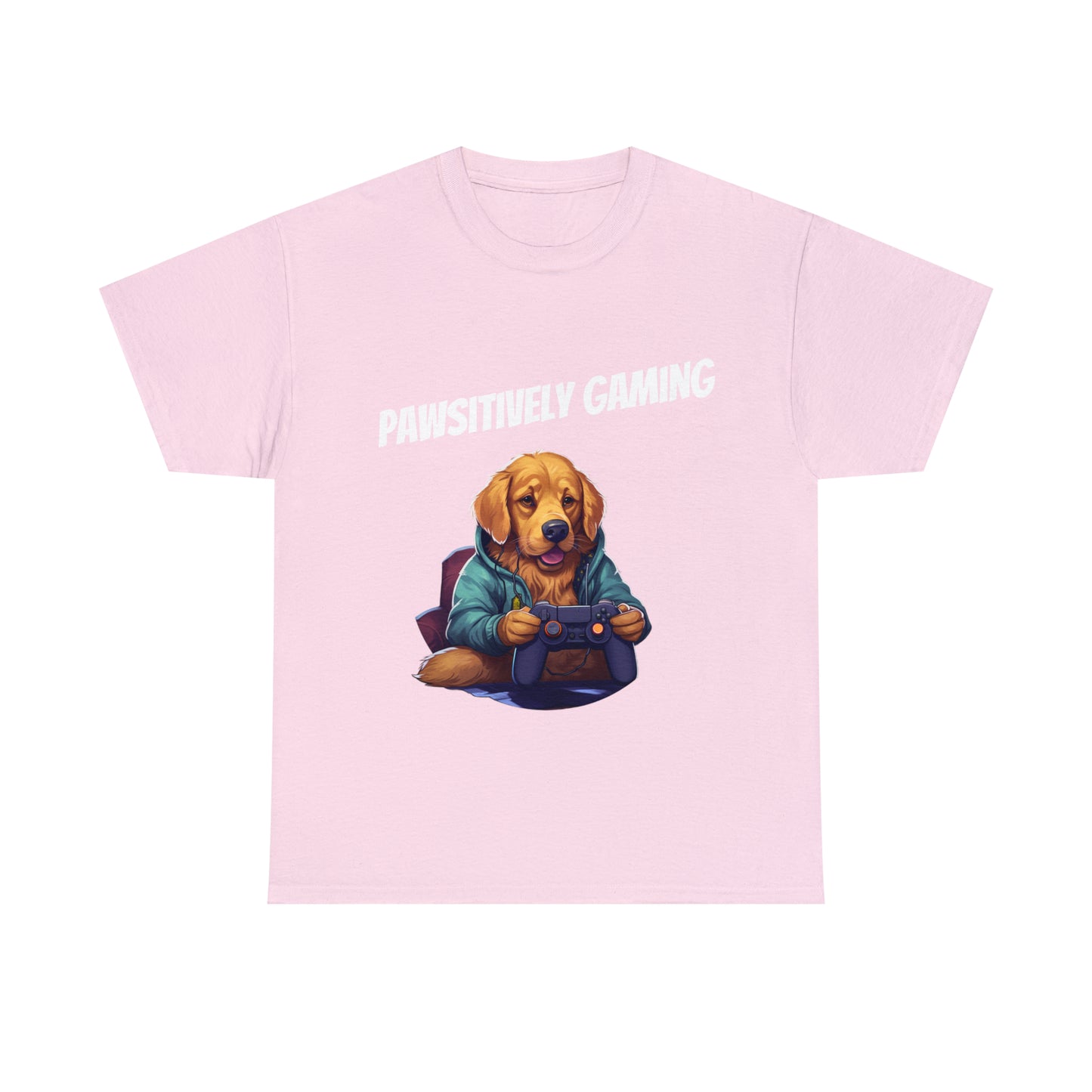 Pawsitively Gaming - T-Shirt Golden Retriver - Laser League Crafts