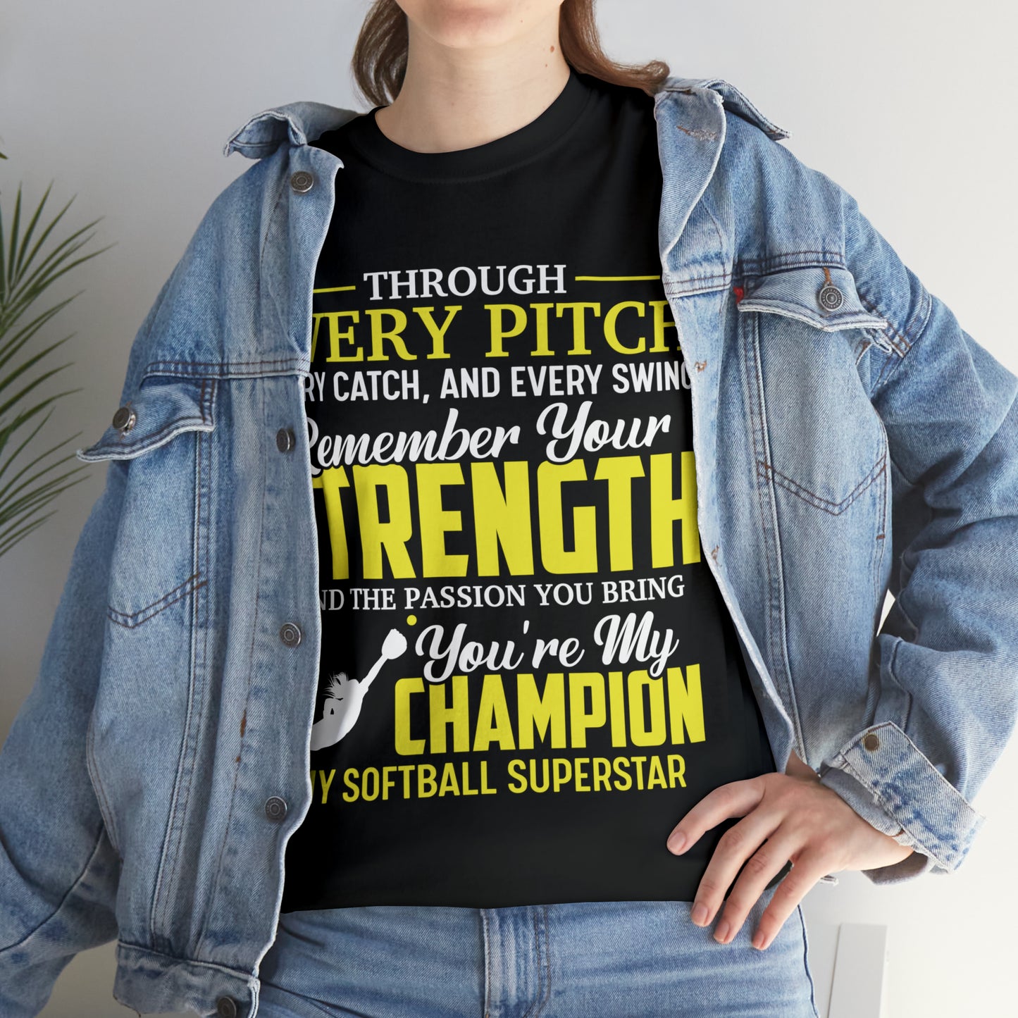 You're My Champion Softball T-Shirt - Laser League Crafts