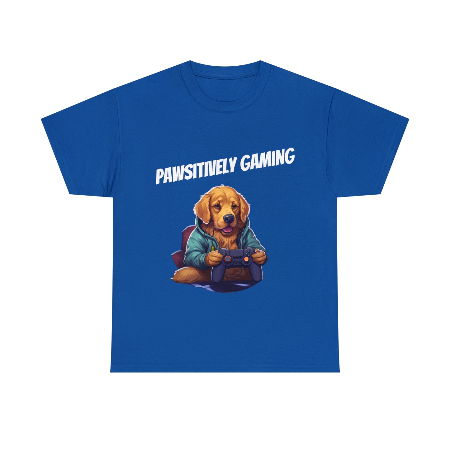 Pawsitively Gaming - T-Shirt Golden Retriver - Laser League Crafts