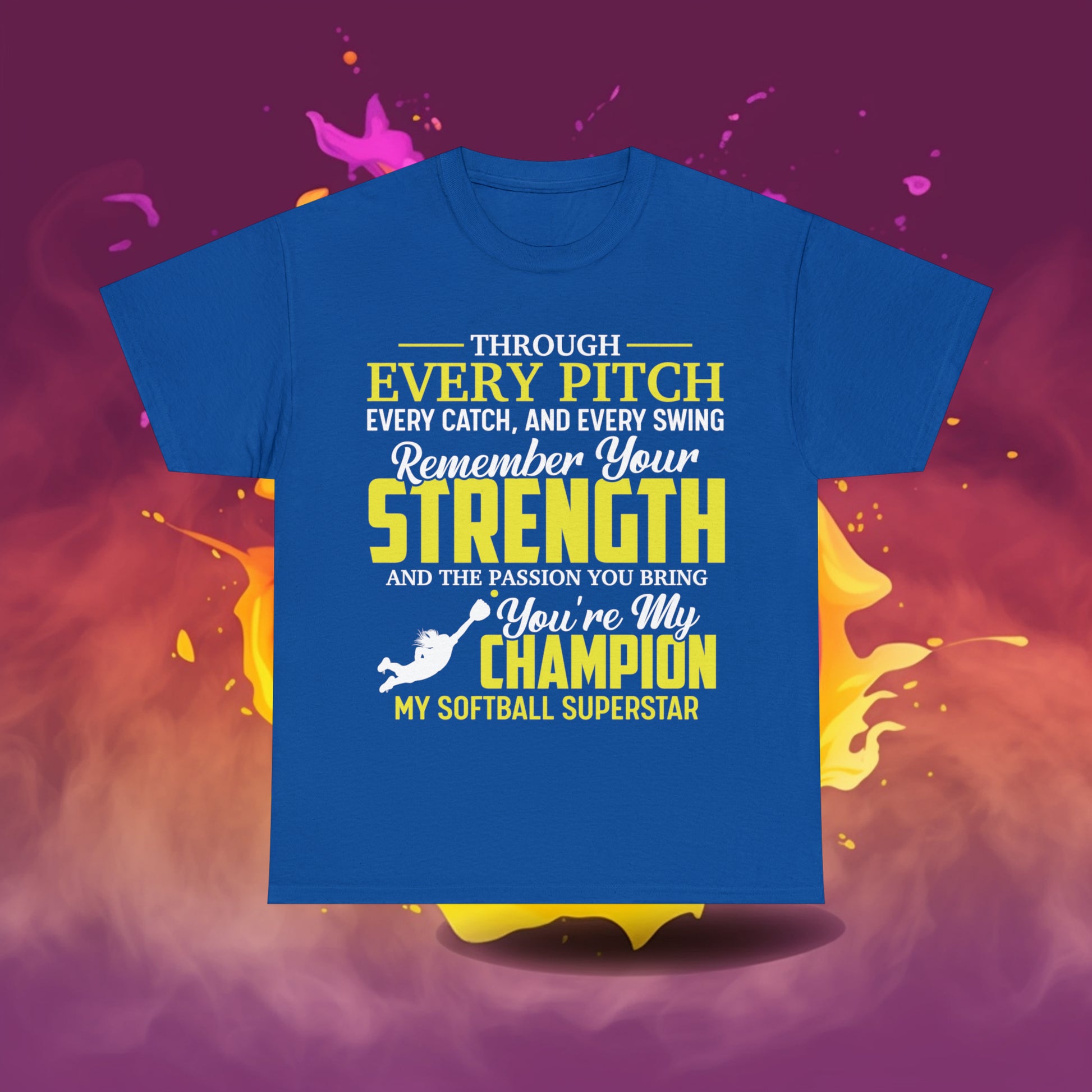 You're My Champion Softball T-Shirt - Laser League Crafts