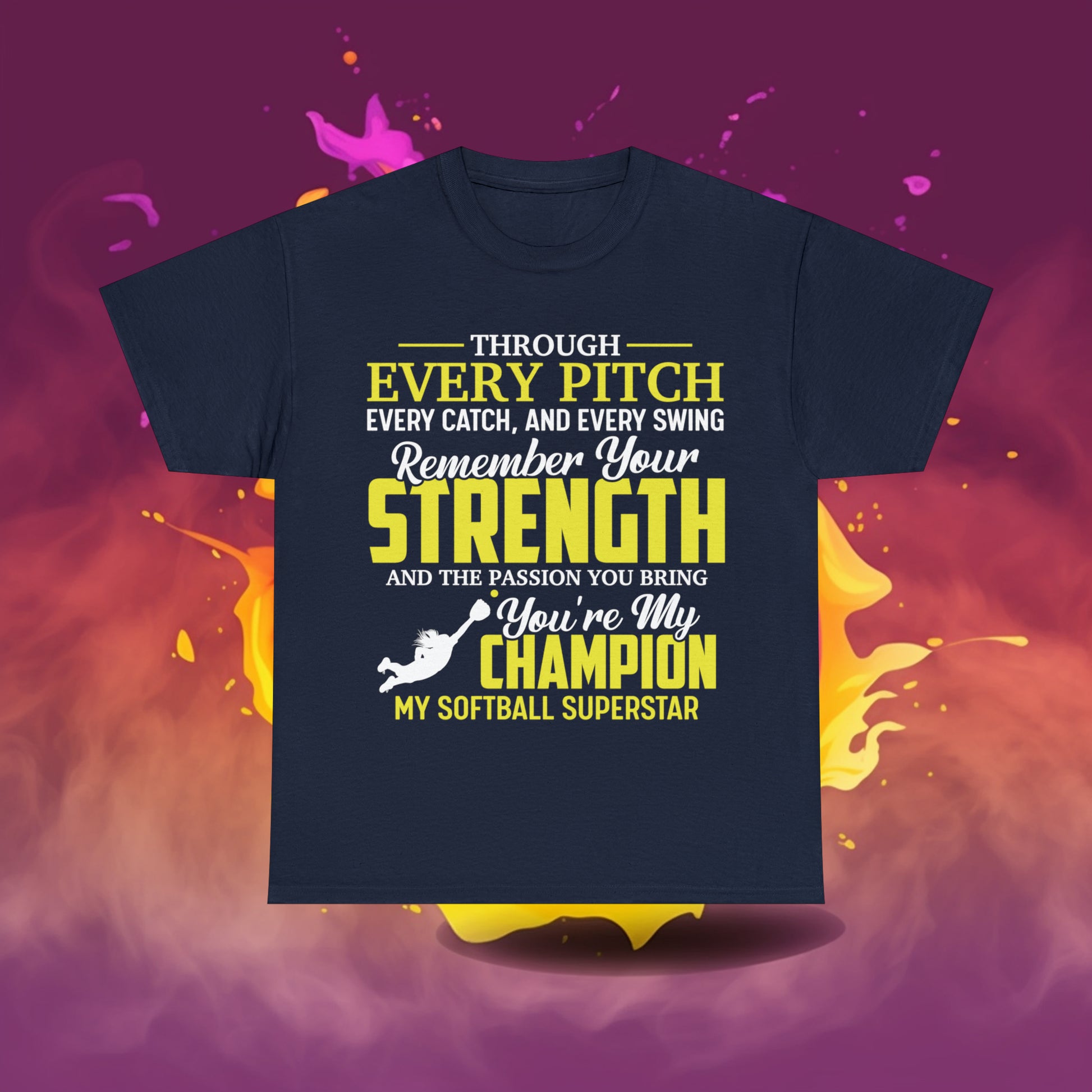 You're My Champion Softball T-Shirt - Laser League Crafts