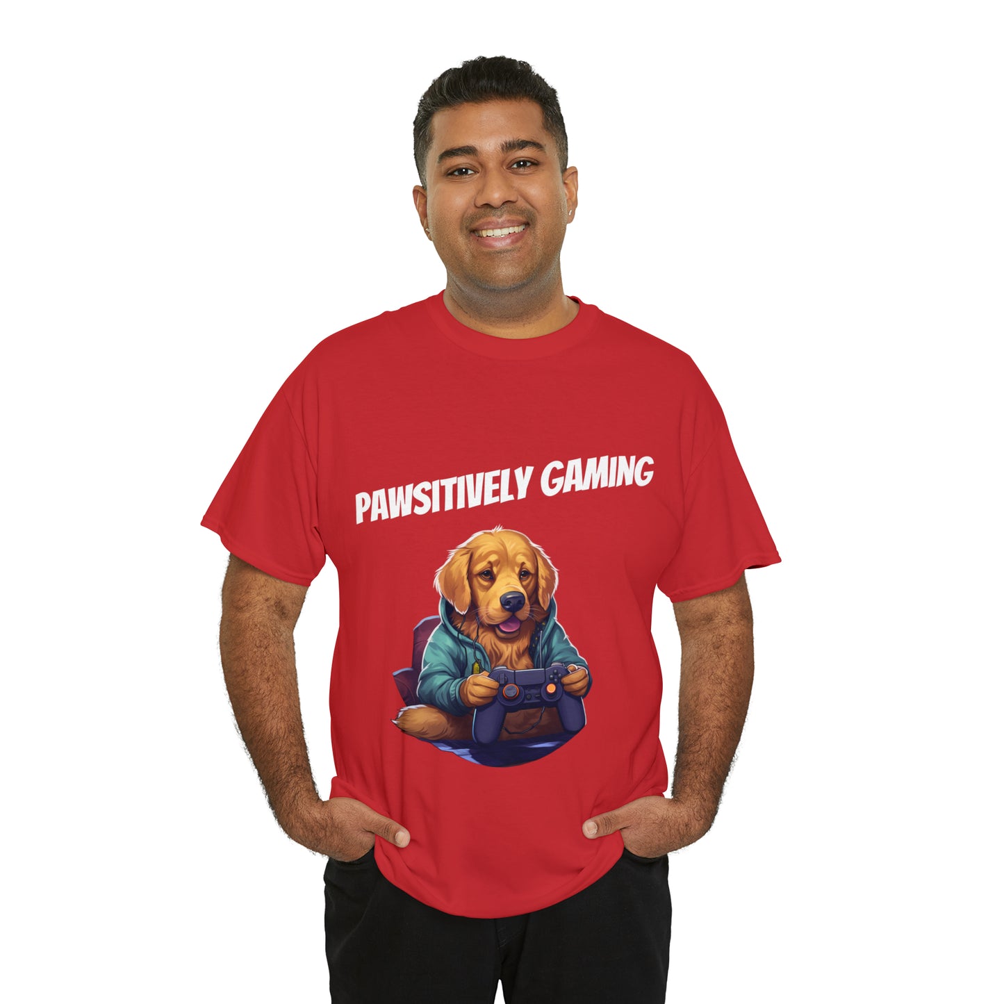 Pawsitively Gaming - T-Shirt Golden Retriver - Laser League Crafts