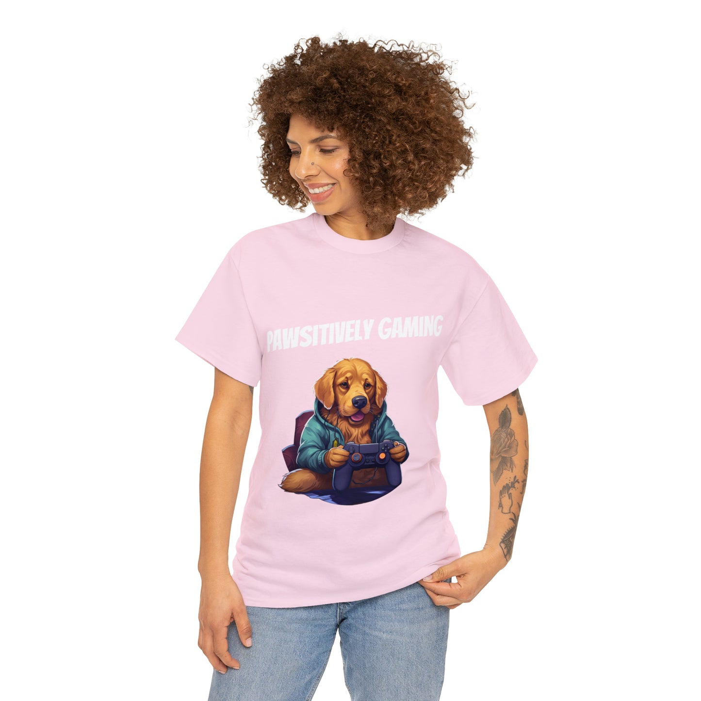 Pawsitively Gaming - T-Shirt Golden Retriver - Laser League Crafts