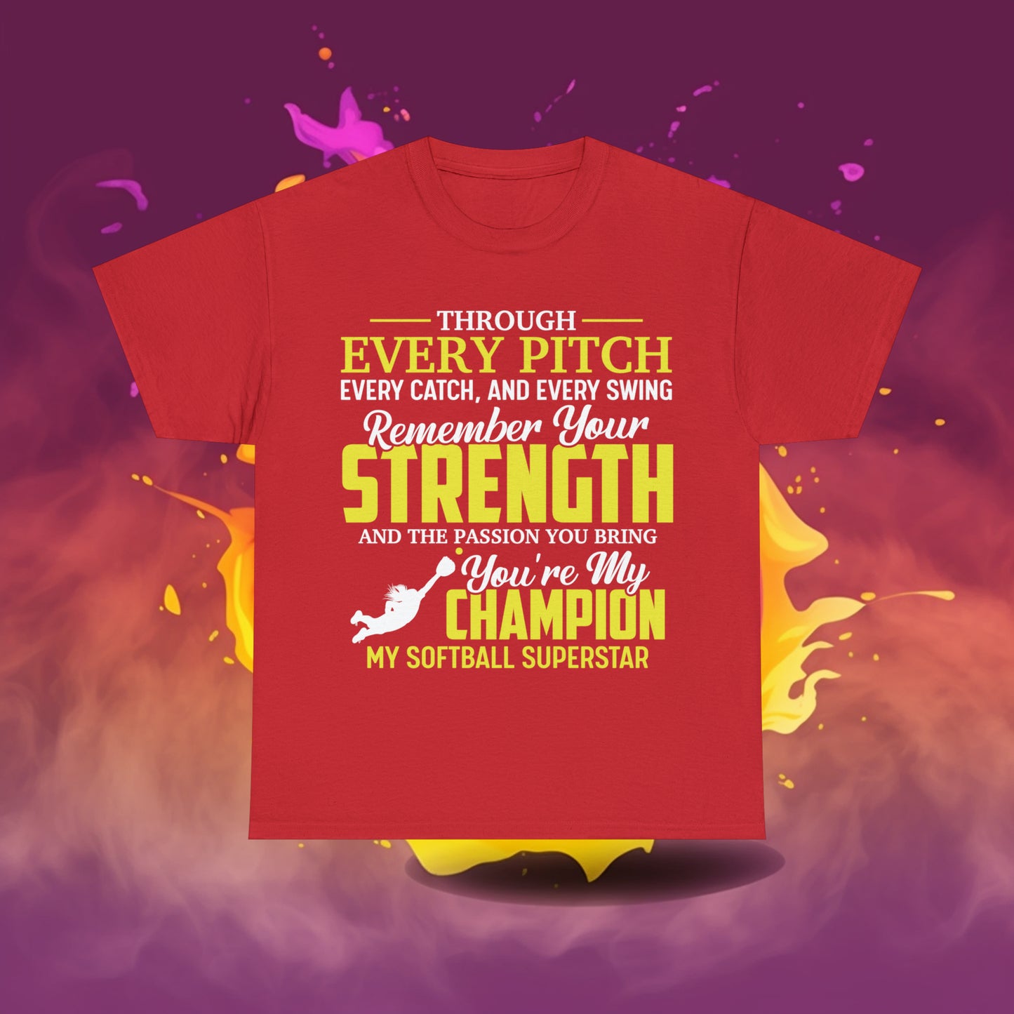 You're My Champion Softball T-Shirt - Laser League Crafts