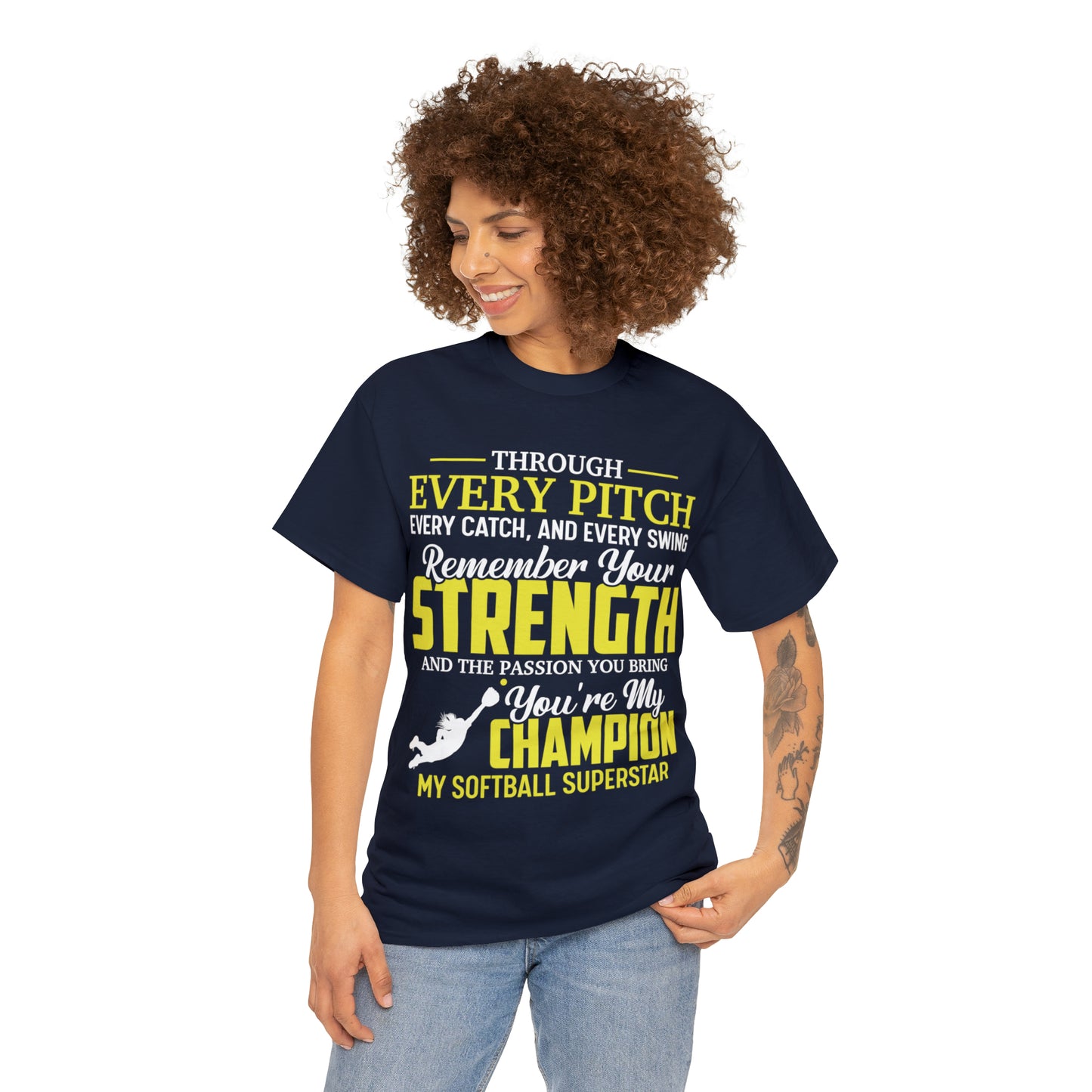 You're My Champion Softball T-Shirt - Laser League Crafts