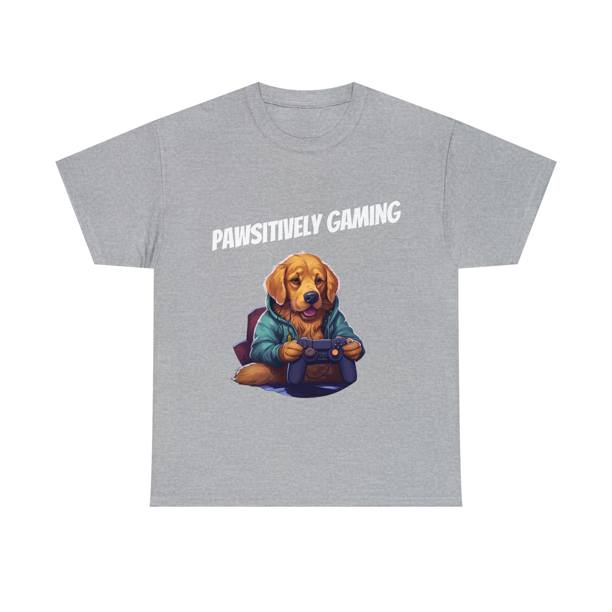 Pawsitively Gaming - T-Shirt Golden Retriver - Laser League Crafts