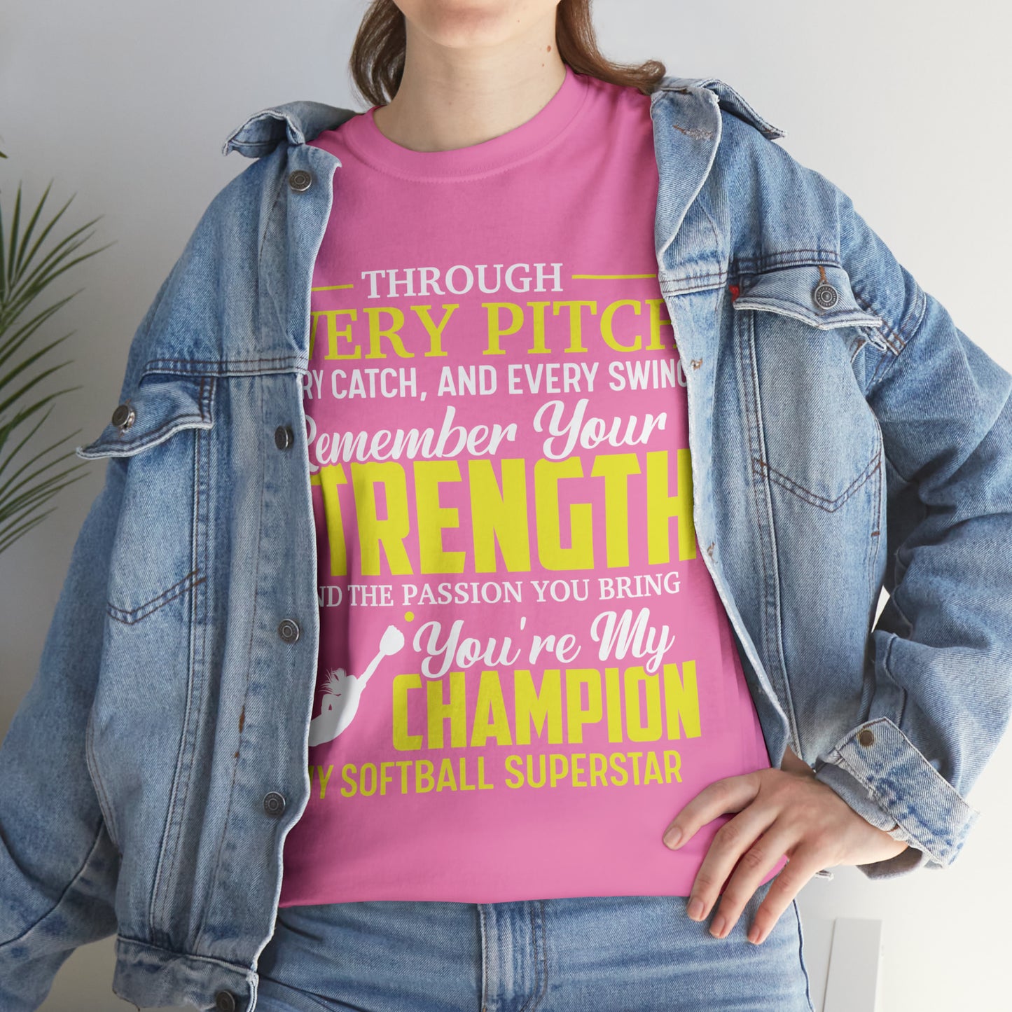 You're My Champion Softball T-Shirt - Laser League Crafts