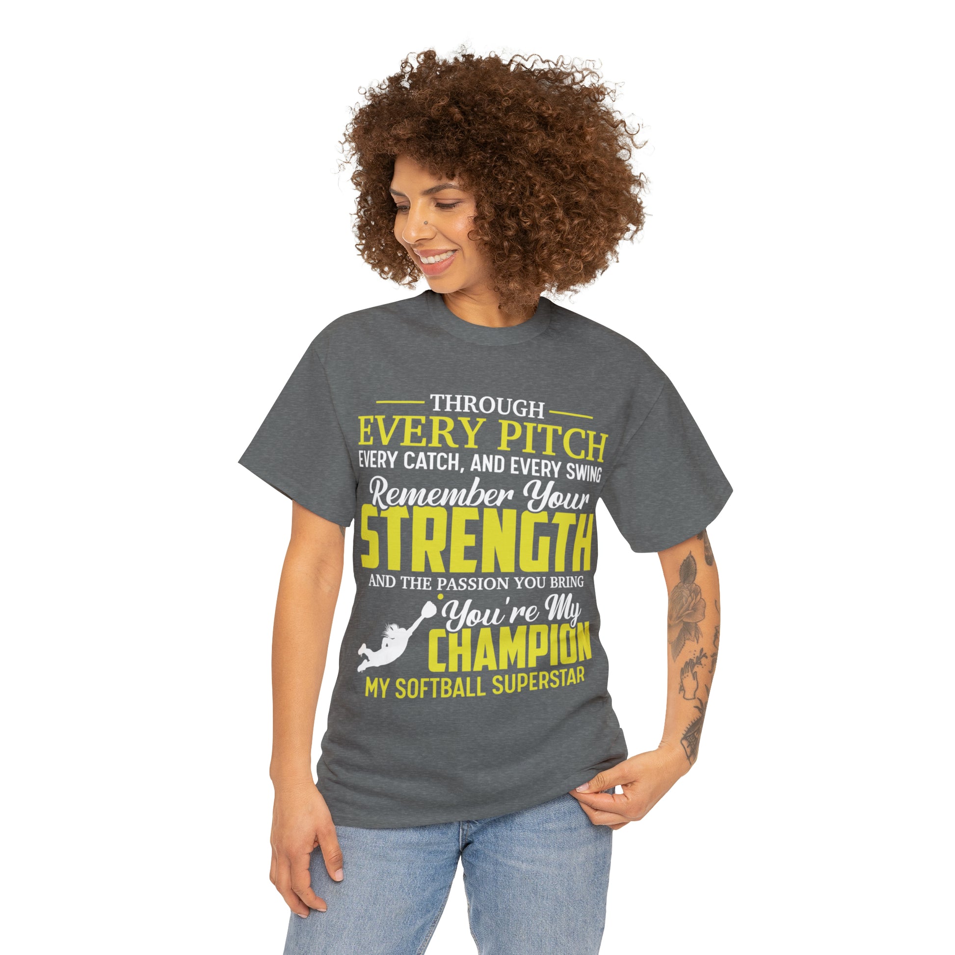 You're My Champion Softball T-Shirt - Laser League Crafts