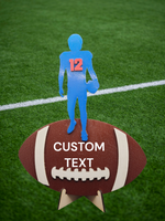 Personalized Wooden Football Stand - Perfect Gift for Sports Fans